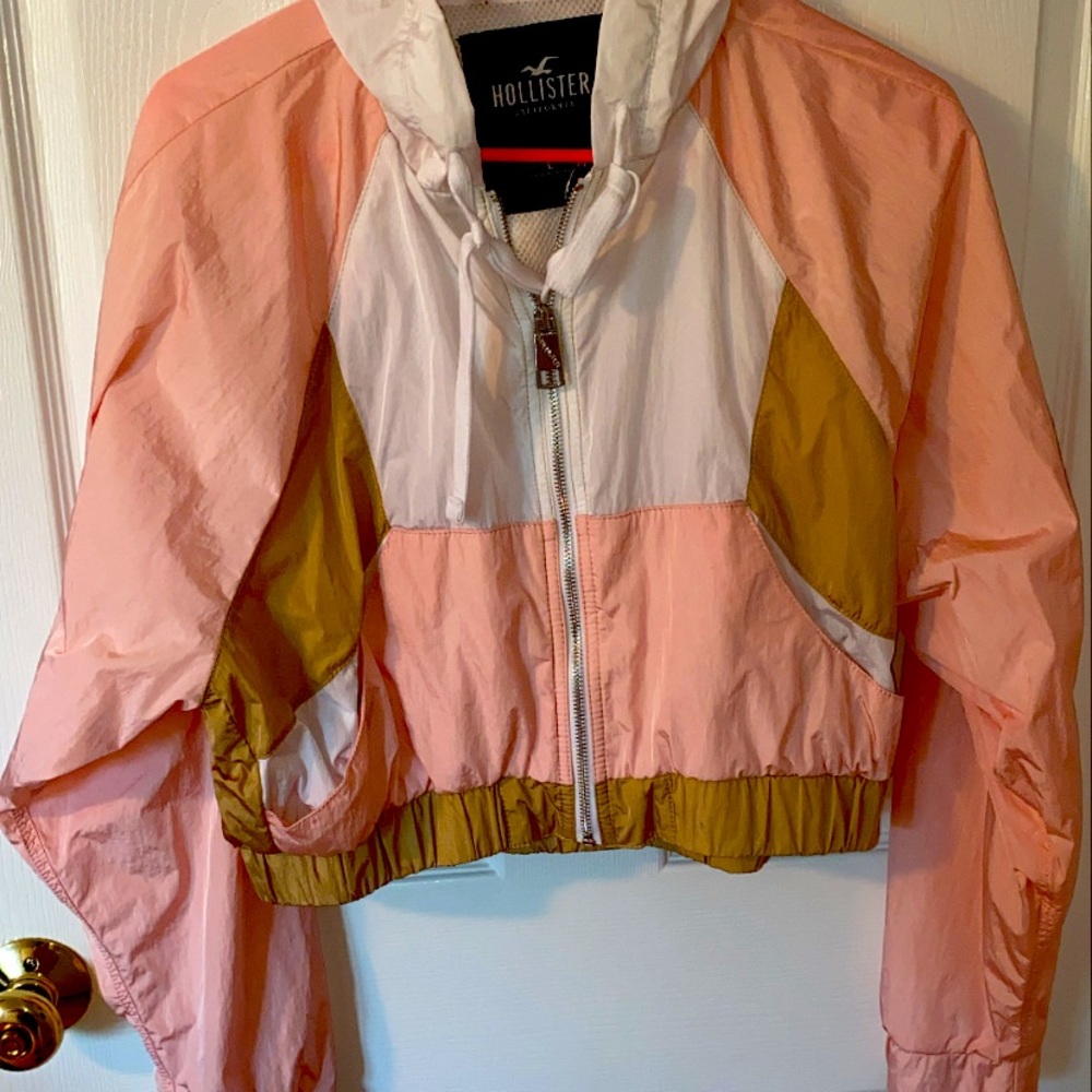 Hollister rain coat.